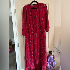 Lane Bryant 26/28 pink floral dress